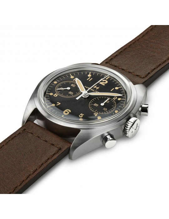 Hamilton Men's Watch - Khaki Aviation Pioneer Mechanical Chrono 40mm Black - 0