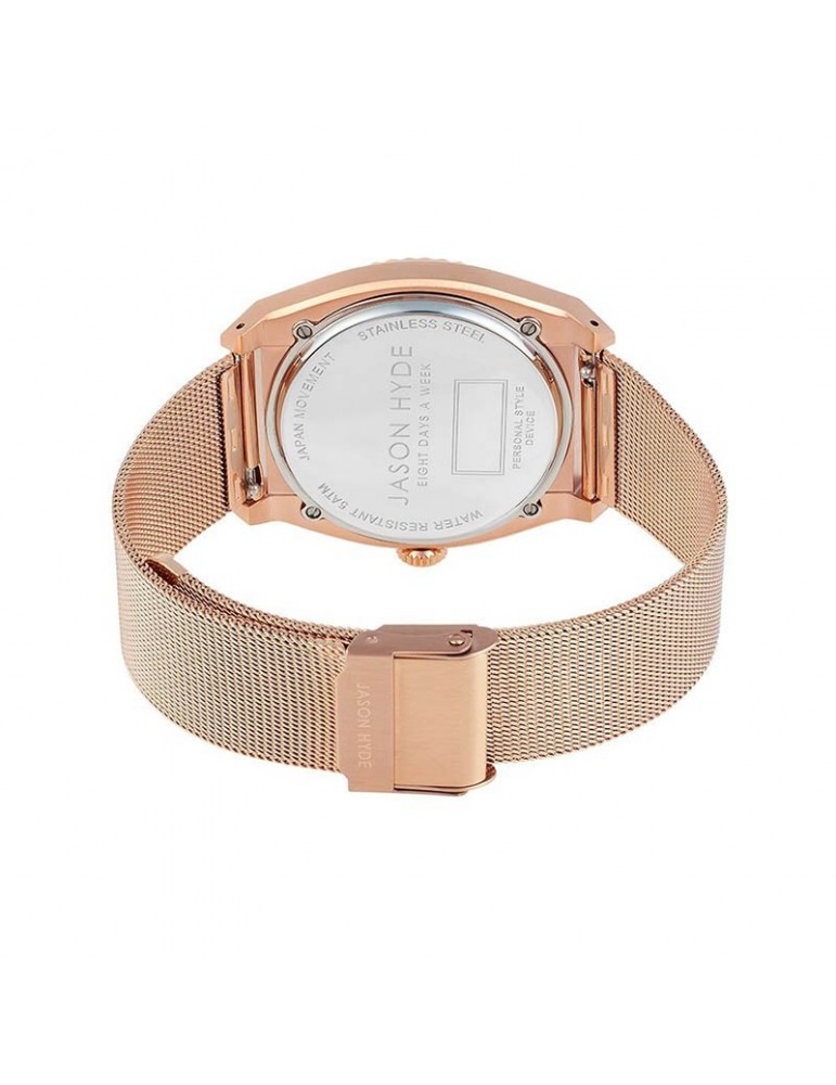 Orologio Jason Hyde - Uno - Solo Tempo - Rose Gold-36mm-Bianco-JH20016