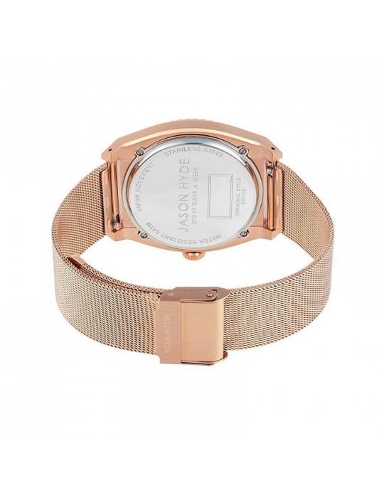Orologio Jason Hyde - Uno - Solo Tempo - Rose Gold-36mm-Bianco-JH20016