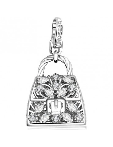 Charm Rosato - Borsa - Argento 925% - Zirconi Bianchi - RIC39