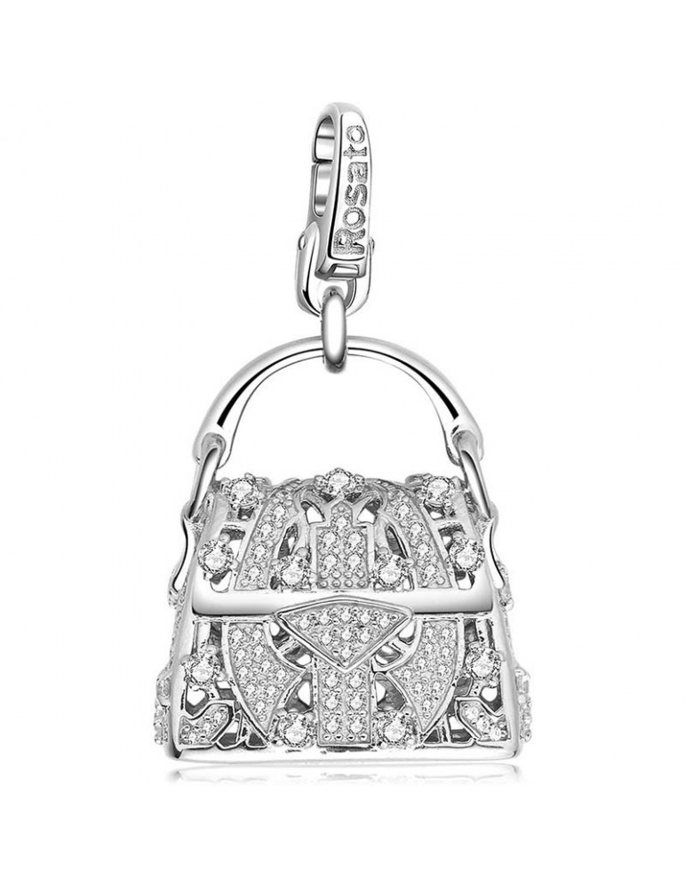 Charm Rosato - Borsa - Argento 925% - Zirconi Bianchi - RIC40