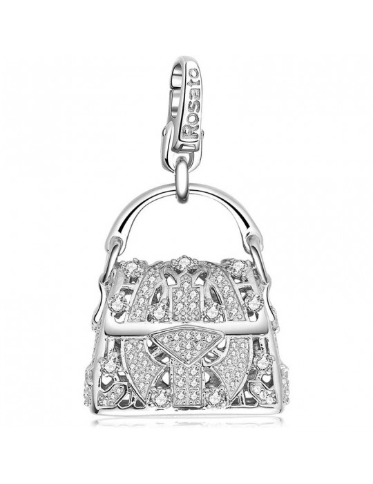 Charm Rosato - Borsa - Argento 925% - Zirconi Bianchi - RIC40