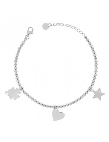Bracciale Rue Des Mille-I Sogni Son Desideri-Silver-Amore-BR3SOGGPLAMORERH