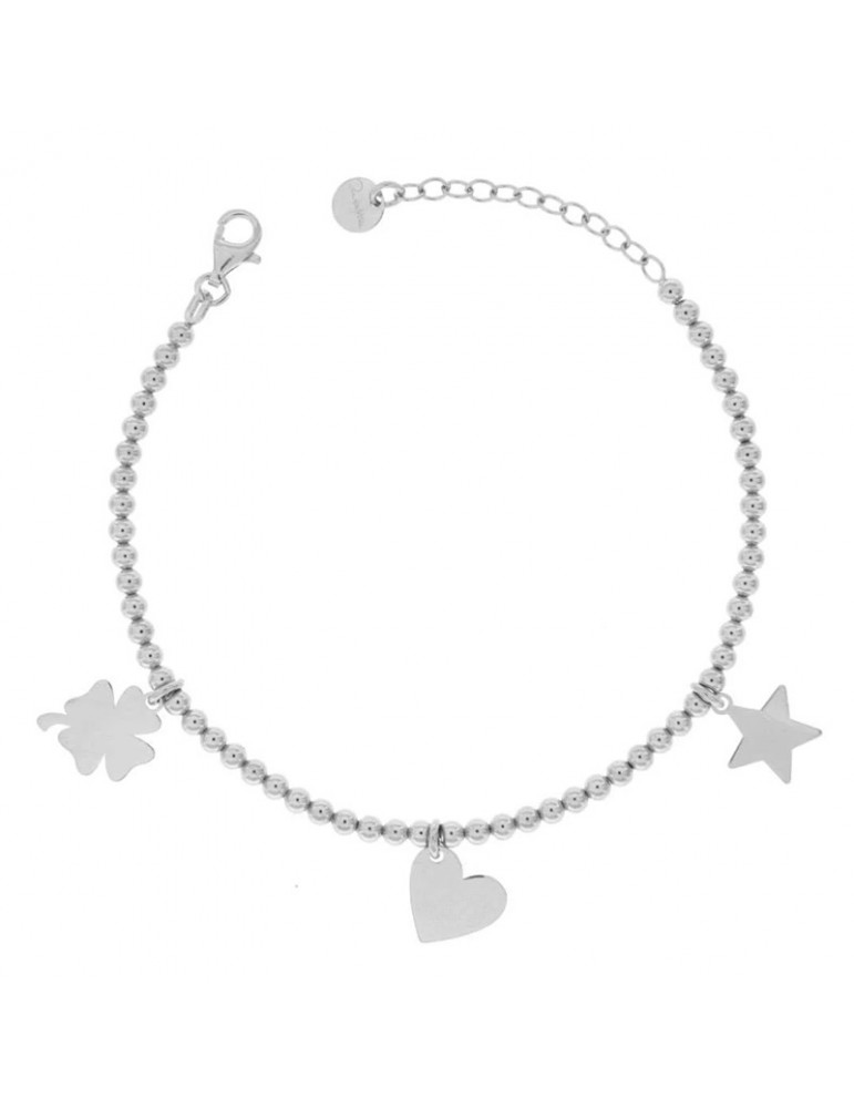 Bracciale Rue Des Mille-I Sogni Son Desideri-Silver-Amore-BR3SOGGPLAMORERH