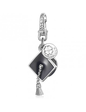 Charm - Cappello di Laurea - Rosato - Pendente - Argento 925% - RLU025
