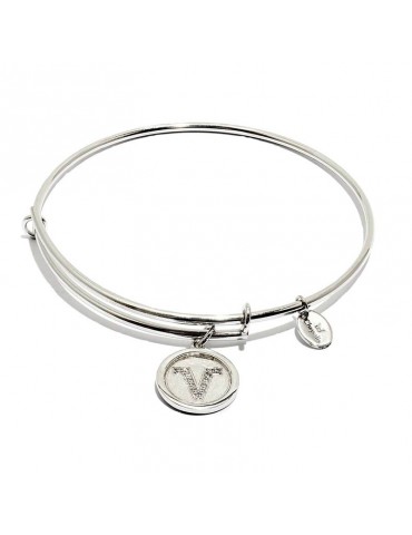 Bracciale Chrysalis - Initials - Lettera V - Silver - CRBT05VSP