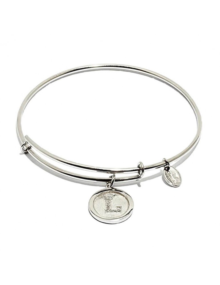 Bracciale Chrysalis - Initials - Lettera L - Bronzo - Silver-CRBT05LSP