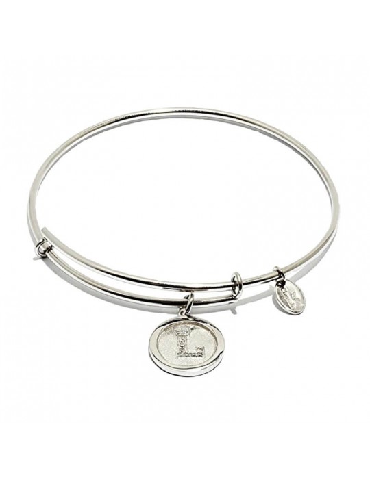 Bracciale Chrysalis - Initials - Lettera L - Bronzo - Silver-CRBT05LSP