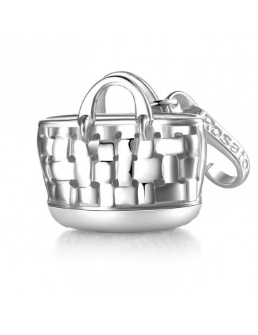 Charm Rosato - Borsa da Mare - My Bags - Argento 925% - RBA027