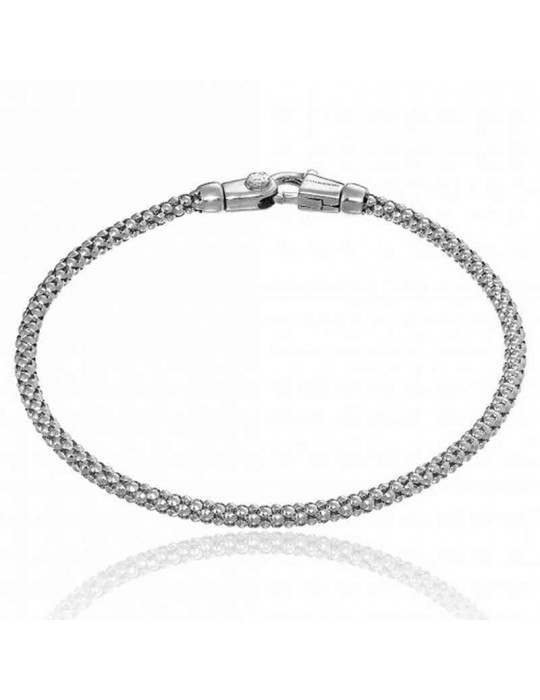Chimento Bracelet - Tradition Gold Pomegranate in 18K White Gold with 19 cm Natural Diamond - 0