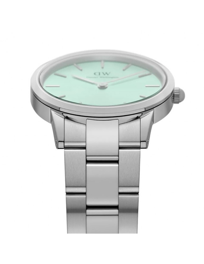 Daniel Wellington Ladies Watch Iconic Link Mint 28mm Green Water