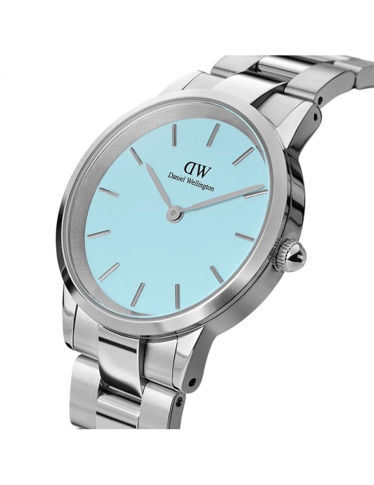 Daniel Wellington Woman's Watch - Iconic Link Capri 28mm Light Blue - 0
