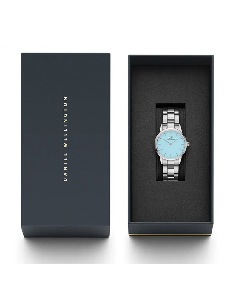Daniel Wellington Woman's Watch - Iconic Link Capri 28mm Light Blue - 0