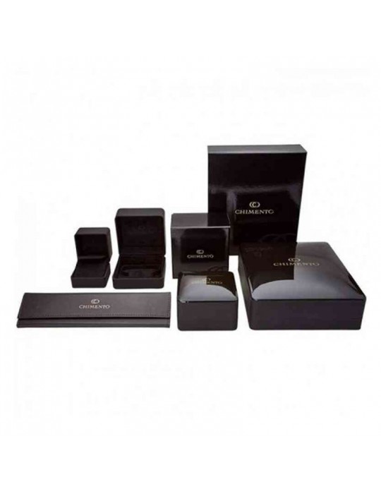 Chimento Man's Necklace - Tradition Gold Accents in 18K White Gold 50 cm - 0