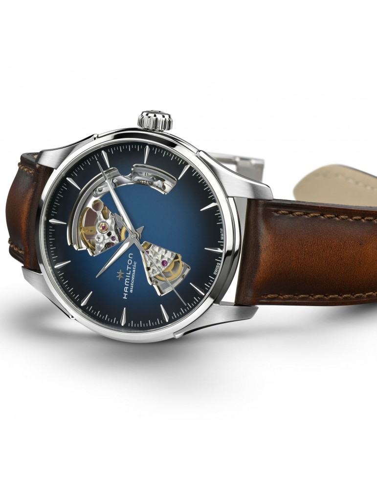 Orologio Hamilton - Jazzmaster Open Heart - Auto - 40mm Blu -H32675540