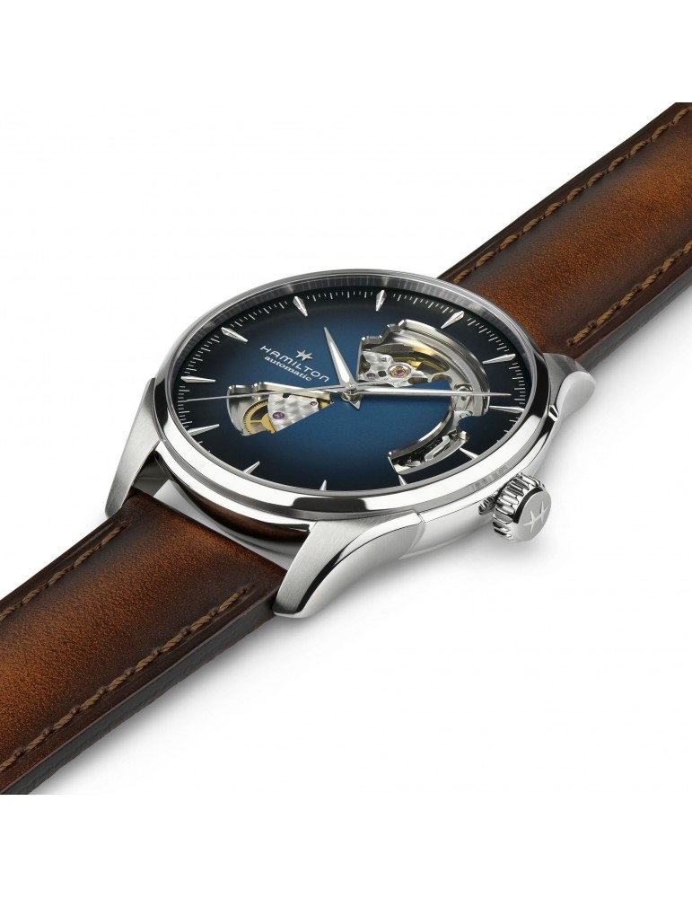 Orologio Hamilton - Jazzmaster Open Heart - Auto - 40mm Blu -H32675540