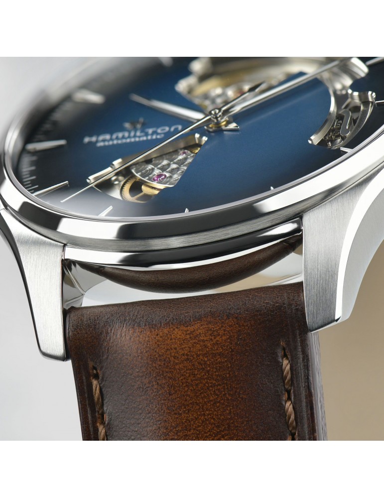 Orologio Hamilton - Jazzmaster Open Heart - Auto - 40mm Blu -H32675540