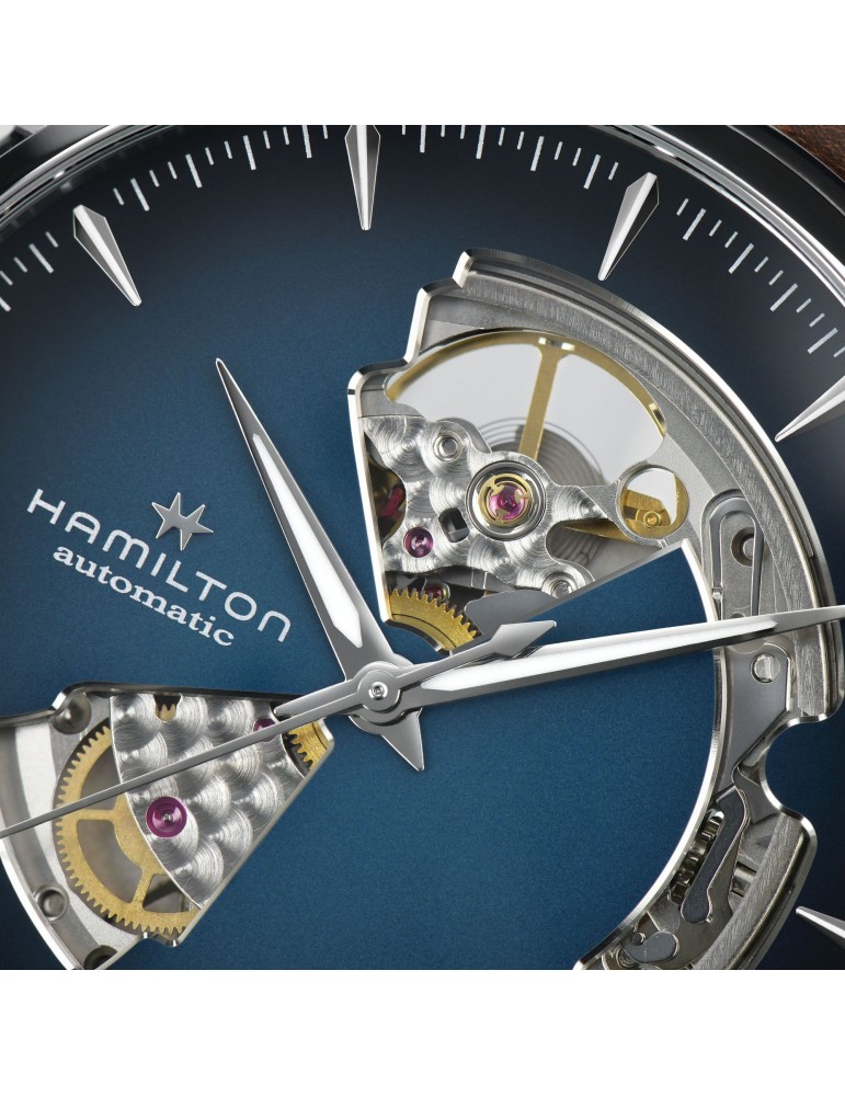 Orologio Hamilton - Jazzmaster Open Heart - Auto - 40mm Blu -H32675540