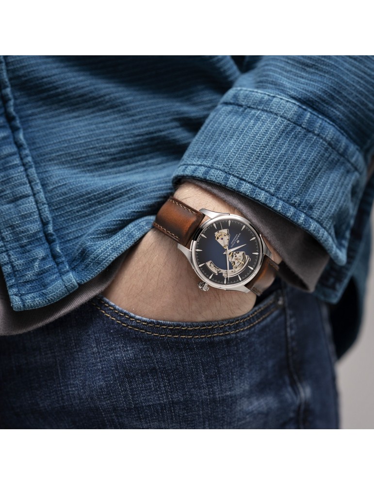 Hamilton Men's Watch - Jazzmaster Open Heart Automatic 40mm Blue - 0