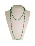 Rajola Woman's Necklace - Cecilia with Green Agate, Tourmaline and Garnet - 0