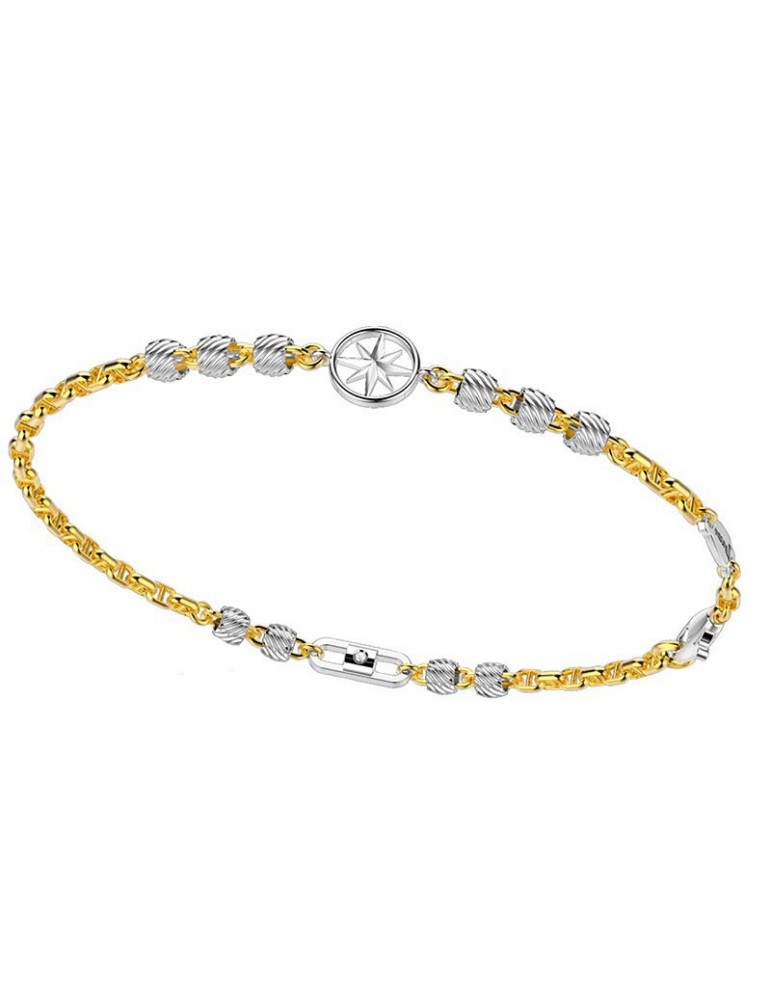 Bracciale Zancan - Insignia Explorer-Rosa dei Venti-Oro Giallo-EB690GB