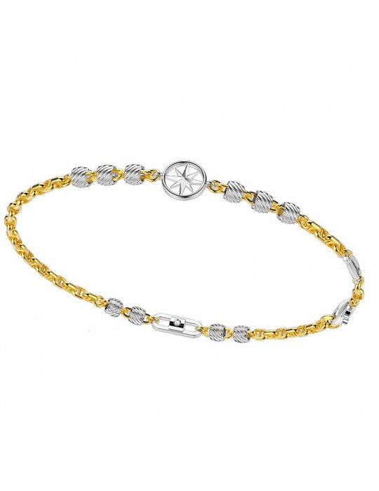 Bracciale Zancan - Insignia Explorer-Rosa dei Venti-Oro Giallo-EB690GB