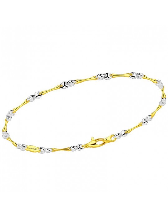 Zancan Bracelet for Men - in White Gold and Rose Gold - 0