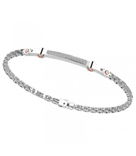 Zancan Bracelet for Men - in White Gold with Natural Diamonds - 0