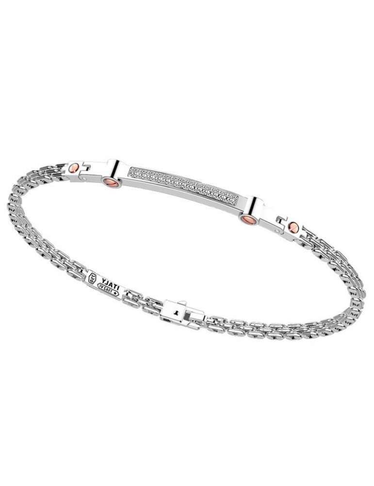 Bracciale Zancan - Insignia Gold - Oro Bianco - Diamanti - EB815BR