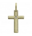 Chimento Rood Pendant - Immagine Sacre Tradition Gold in 18K Yellow Gold with Natural Diamonds - 0