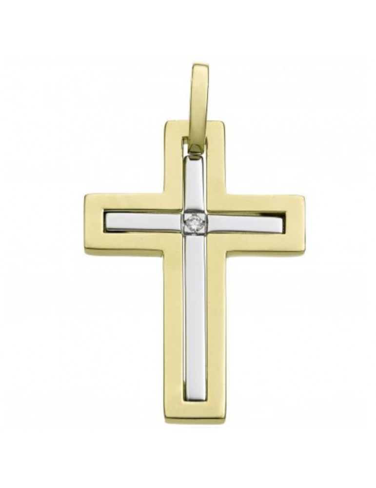 Pendente Chimento Croce - Tradition Gold - Oro Bicolore - 1C01825B12000