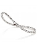 Bracciale Tennis Crieri Faville in Oro Bianco con Diamanti Bianchi - 0
