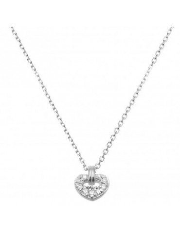 Collana Chimento - Stardust Love - Oro Bianco - Cuore - 1G09612BB5450