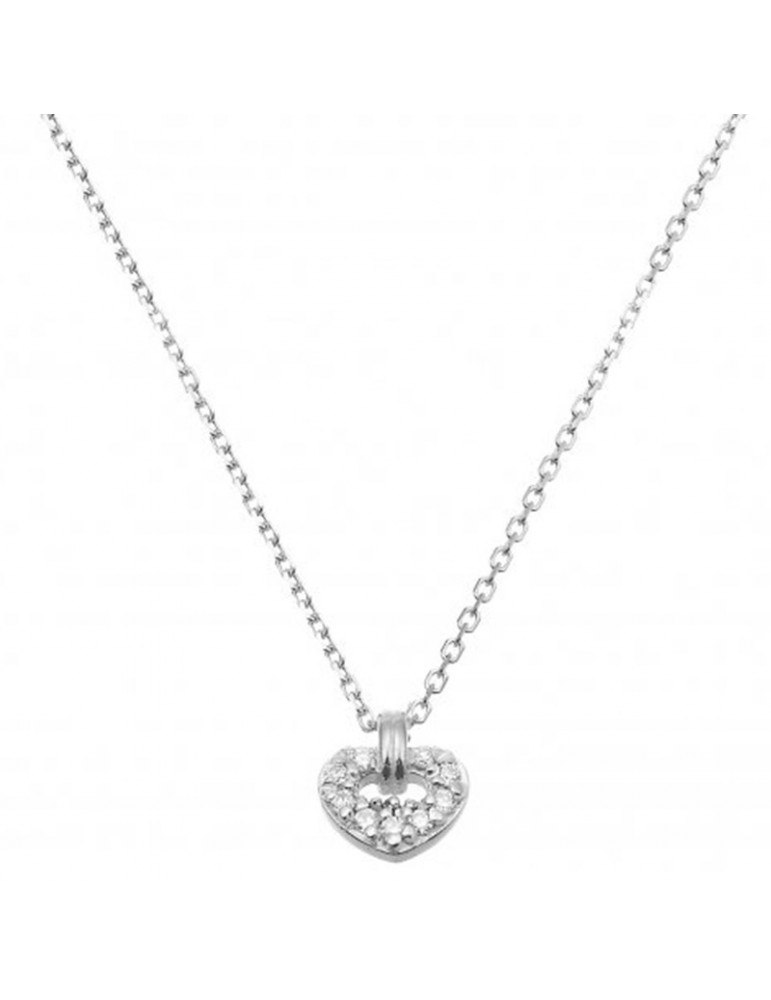 Collana Chimento - Stardust Love - Oro Bianco - Cuore - 1G09612BB5450