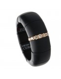 Roberto Demeglio Woman's Ring - Pure in Satin Black Ceramic and Brown Diamonds 0.11 Carats - 0