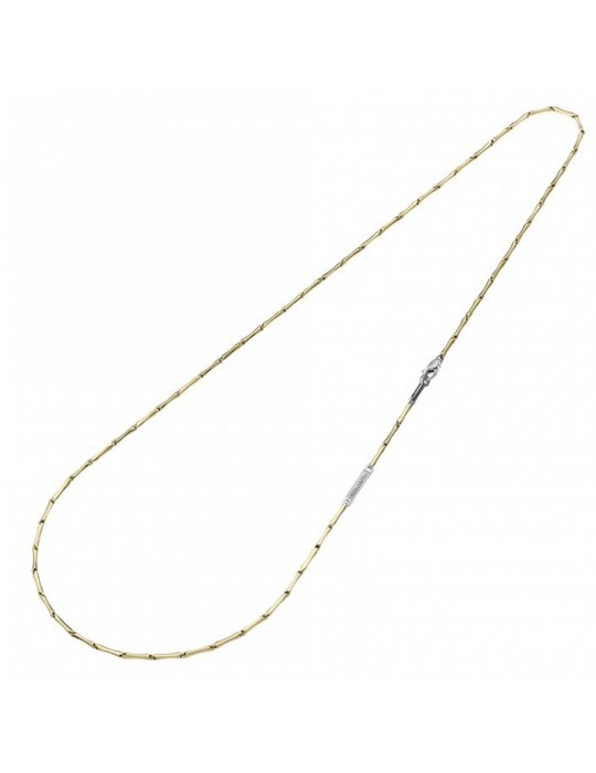 Chimento Man's Necklace - Tradition Gold Bamboo Classic in 18K Yellow Gold 50 cm - 0