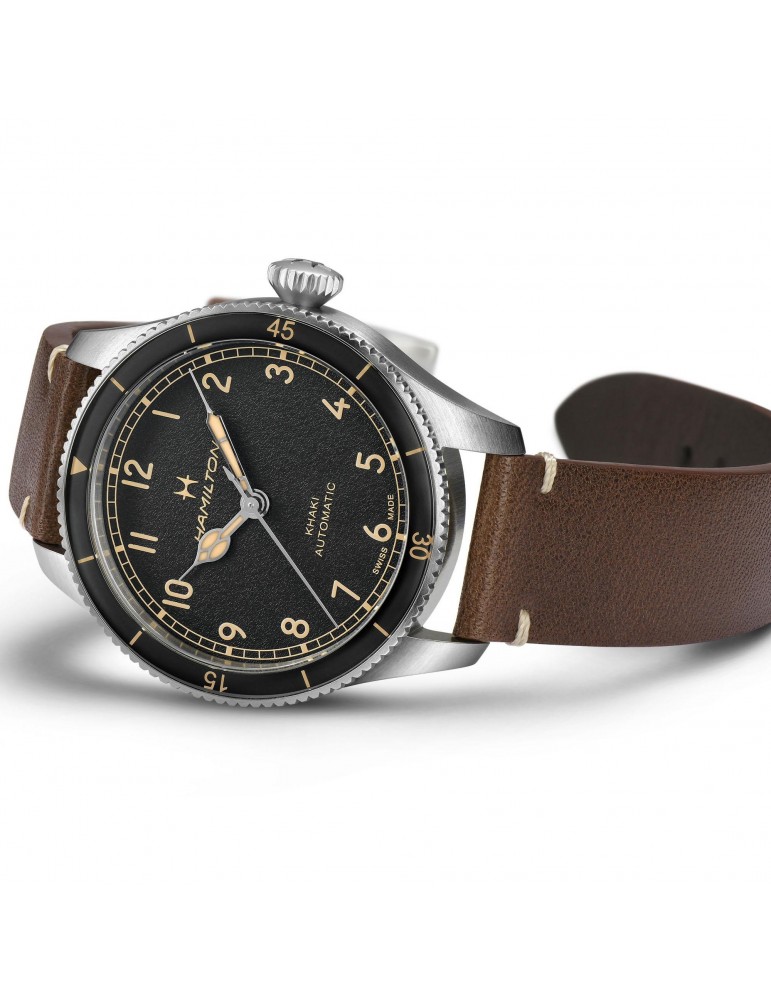 Hamilton Men's Watch - Khaki Aviation Pilot Pioneer Automatic 38mm Black - 0