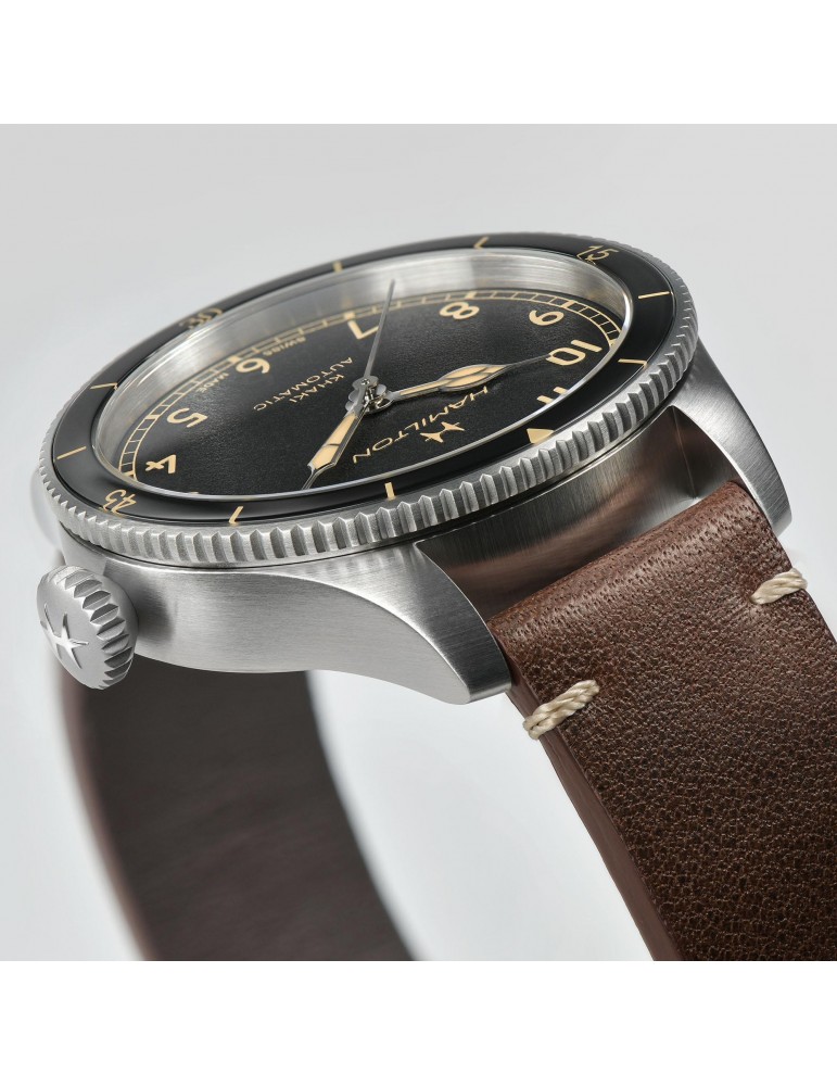 Hamilton Men's Watch - Khaki Aviation Pilot Pioneer Automatic 38mm Black - 0