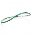 Crieri Icon Tennis Bracelet with Emeralds for Woman - 0