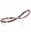 Crieri Lucciole Tennis Bracelet in Rose Gold with Black and White Diamonds - 0