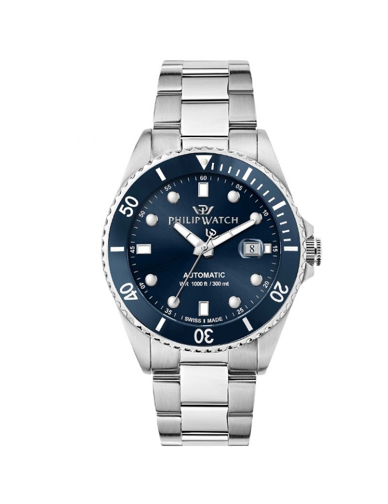 Orologio Philip Watch Uomo - Caribe Automatico 42mm Blu - 0R8223216011