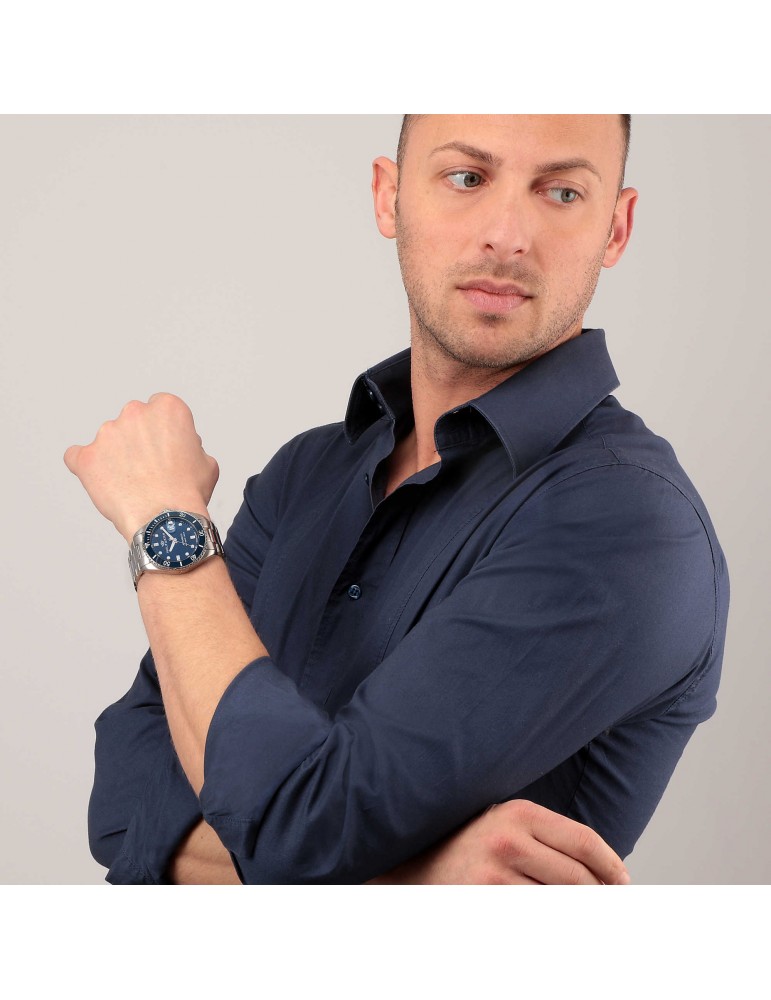 Philip Watch Men's Watch - Caribe Automatic 42mm Blue - 0