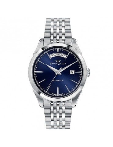 Philip Watch Men's Watch - Rome Automatic Time and Date 41mm Blue - 0