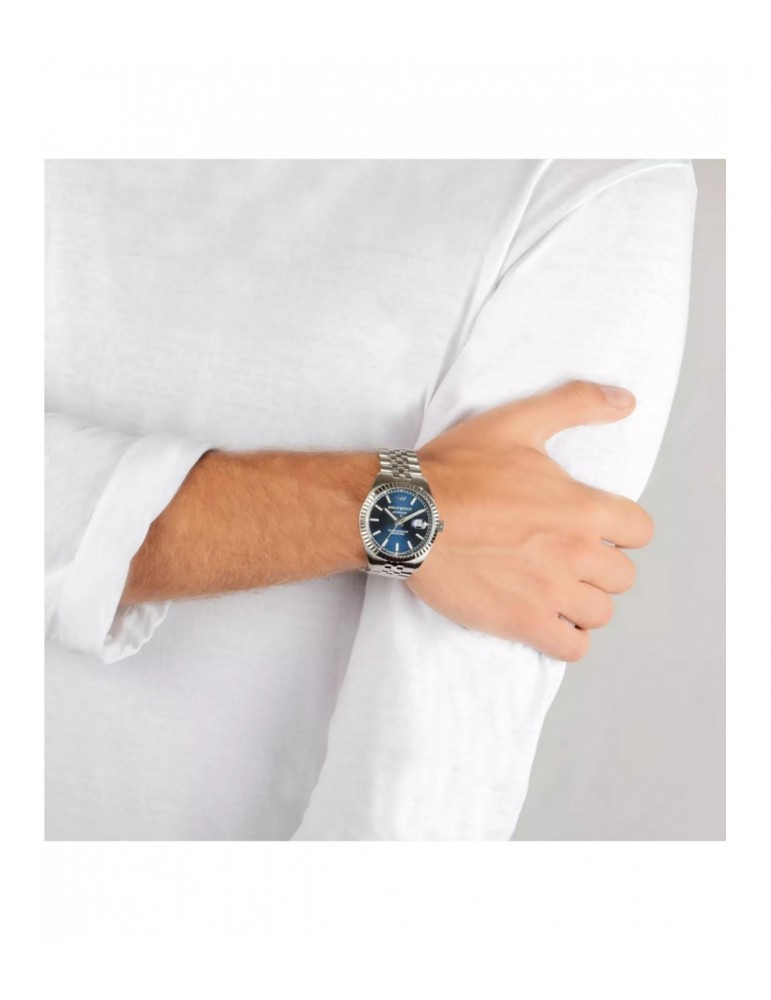 Orologio Philip Watch Uomo - Caribe Automatico - 41mm Blu - R8223597022