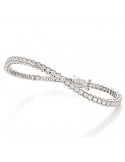 Crieri Tennis Woman's Bracelet - Musa in White Gold with Diamonds - 0