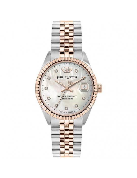 Orologio Philip Watch - Caribe - 35mm - Madreperla - Diamanti - R8253597608