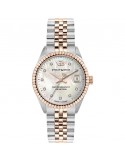 Philip Watch Watch Woman - Caribe Time and Date 35mm Rose Gold Mother of Pearl with Natural Diamonds - 0