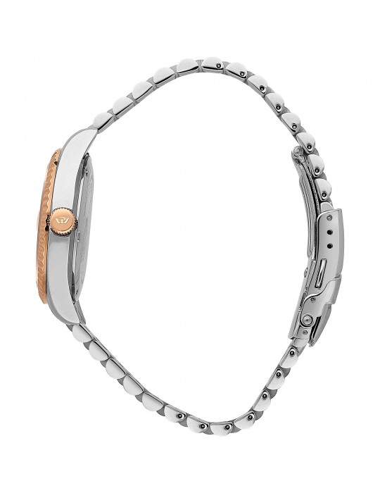 Philip Watch Watch Woman - Caribe Time and Date 35mm Rose Gold Mother of Pearl with Natural Diamonds - 0