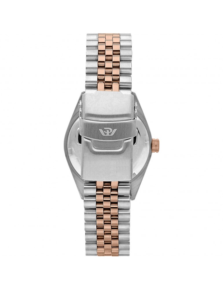 Philip Watch Watch Woman - Caribe Time and Date 35mm Rose Gold Mother of Pearl with Natural Diamonds - 0