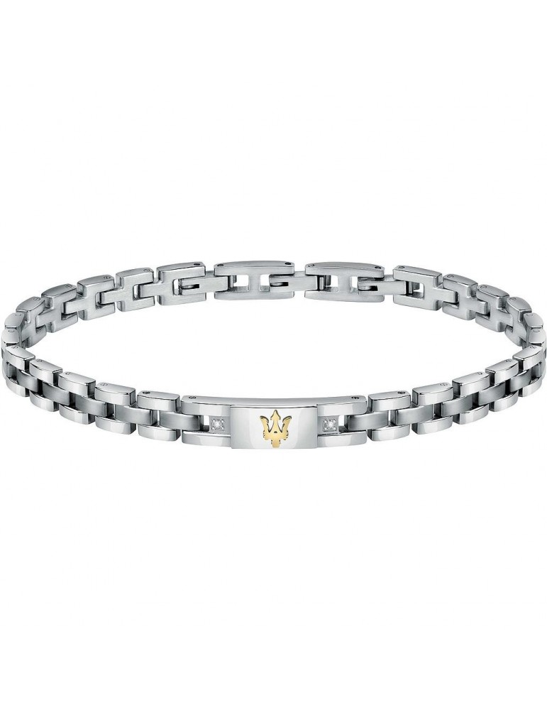 Maserati Bracelet - Jewels - Steel - Logo - Diamonds - JM221ATY04